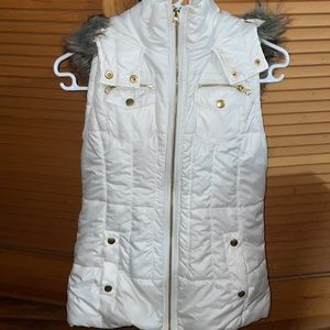 White Vest with Hood